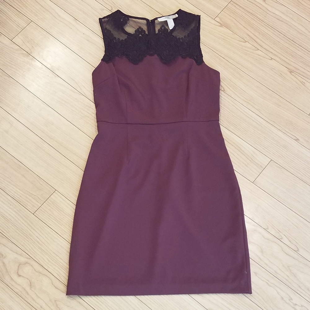 MAROON FOREVER 21 DRESS